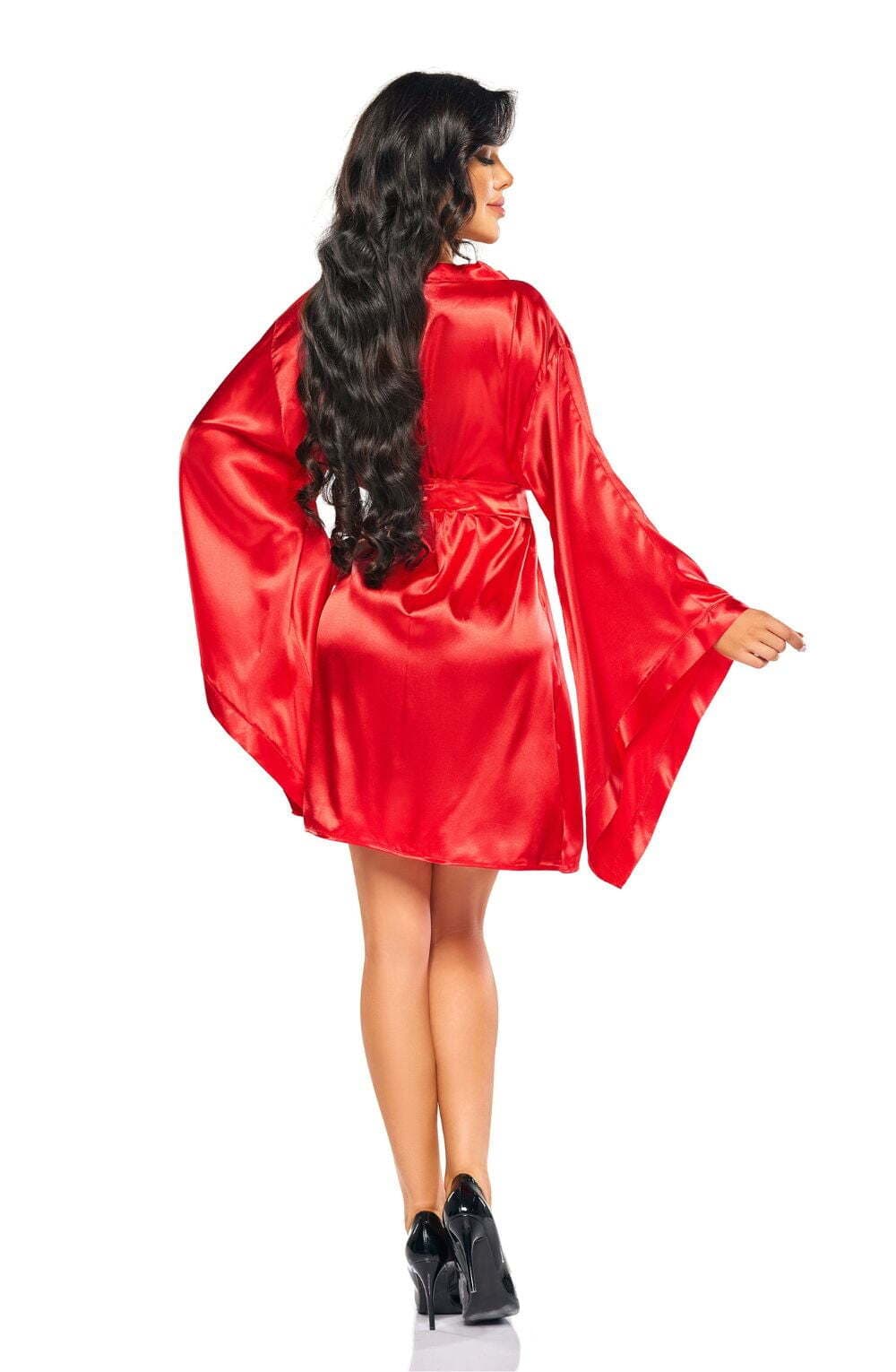 Nightwear RED / ONE SIZE (S-L) Beauty Night BN6664 Samira Peignoir Red