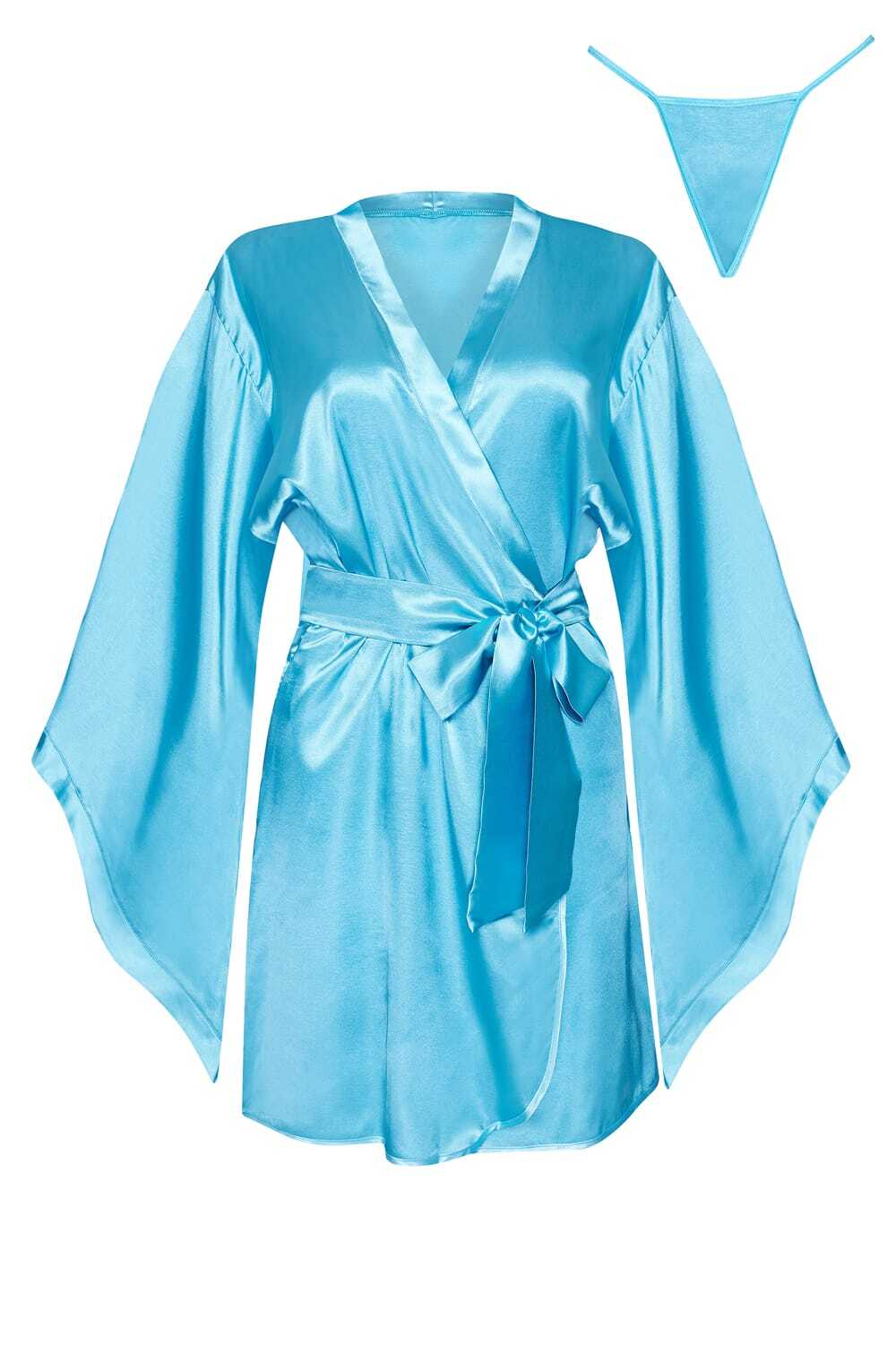 Nightwear TURQUOISE / ONE SIZE (S-L) Beauty Night BN6666 Samira Peignoir Turquoise
