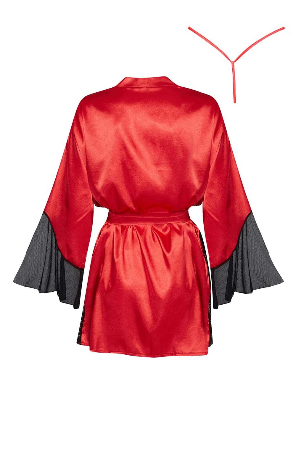 Nightwear RED / ONE SIZE (S-L) Beauty Night BN6667 Sara Peignoir Red