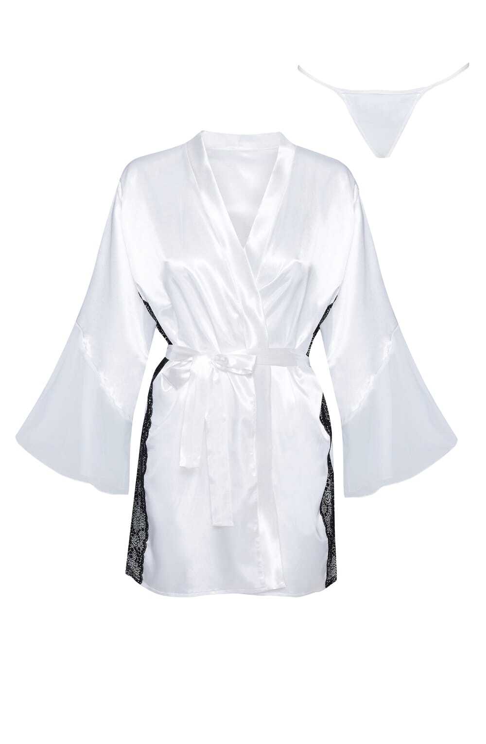 Nightwear WHITE / ONE SIZE (S-L) Beauty Night BN6668 Sara Peignoir White