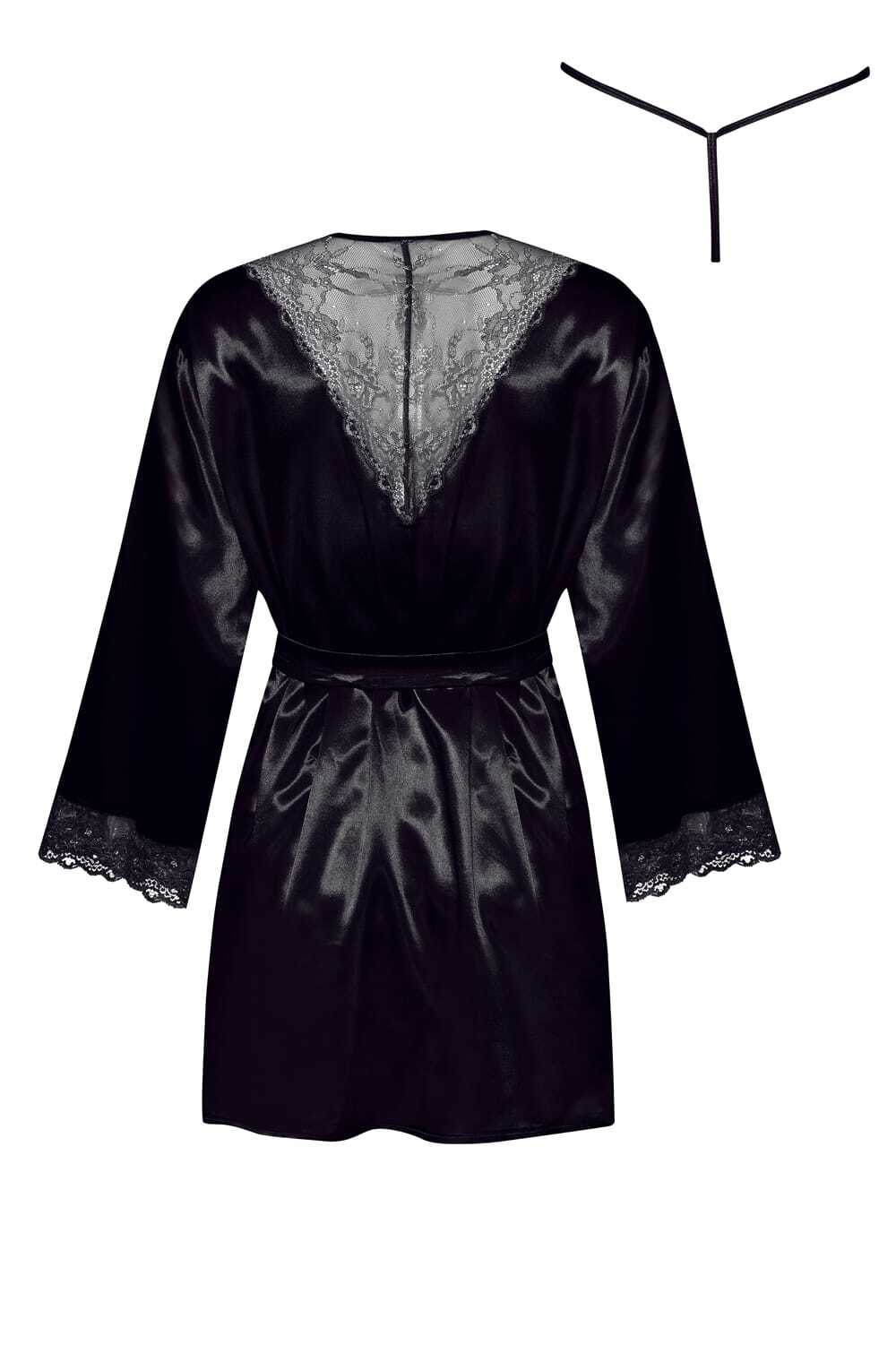 Nightwear BLACK / ONE SIZE (S-L) Beauty Night BN6669 Sherie Peignoir Black