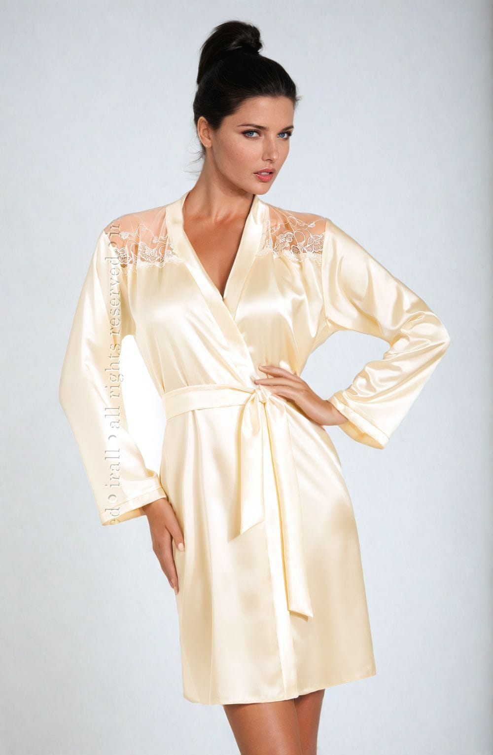 Nightwear Irall Daphne Dressing Gown Cream