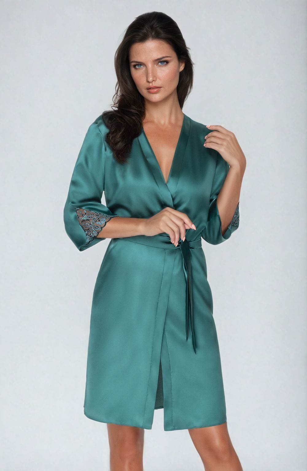 Nightwear Irall Emerald Dressing Gown Green