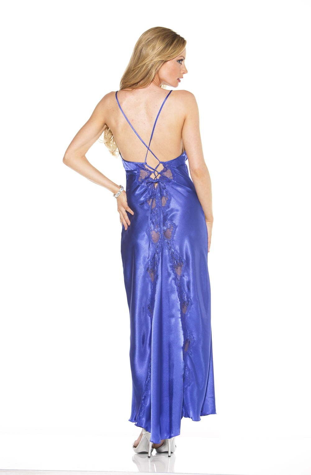 Nightwear Shirley of Hollywood 20300 Blue Long Gown