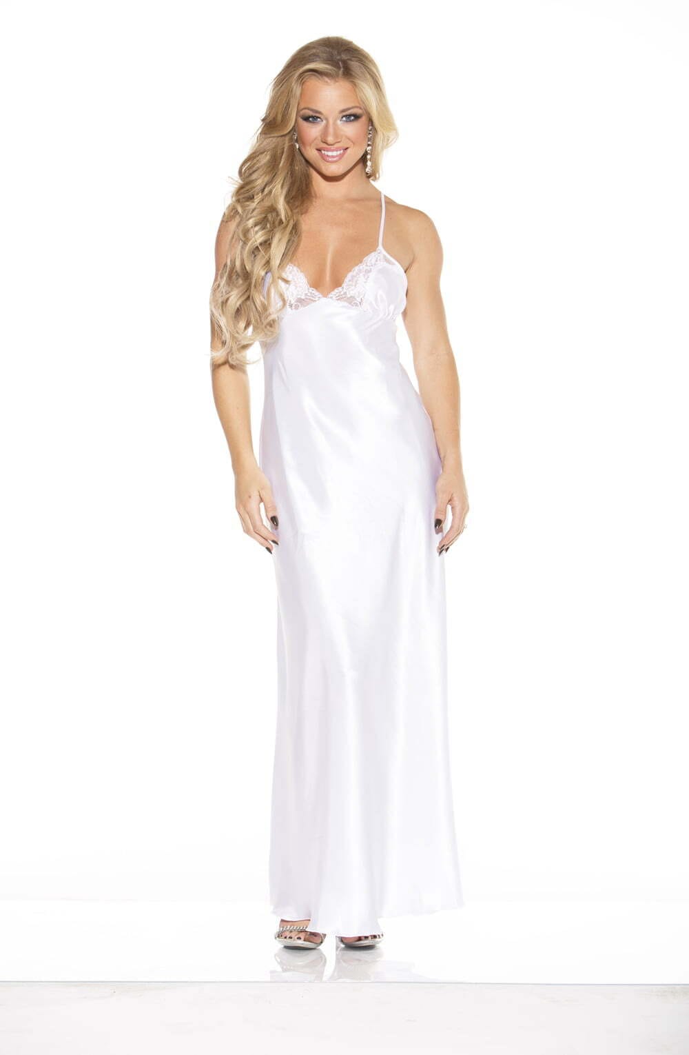 Nightwear Shirley of Hollywood 20300 White Long Gown