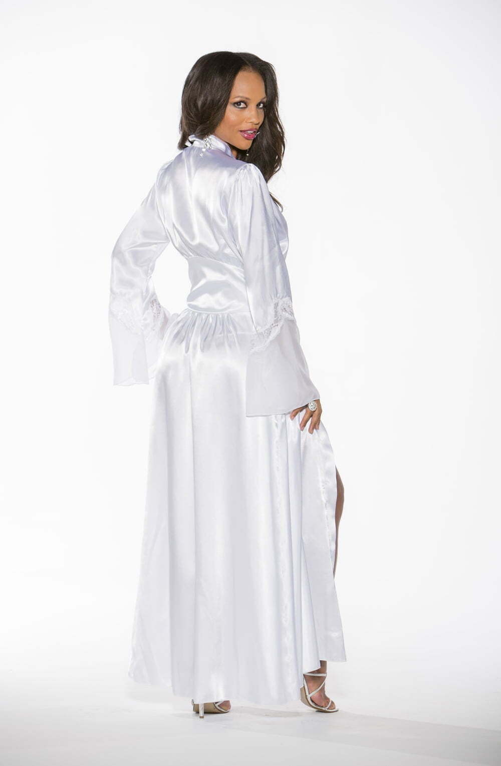 Nightwear Shirley of Hollywood 20559 Long Robe White