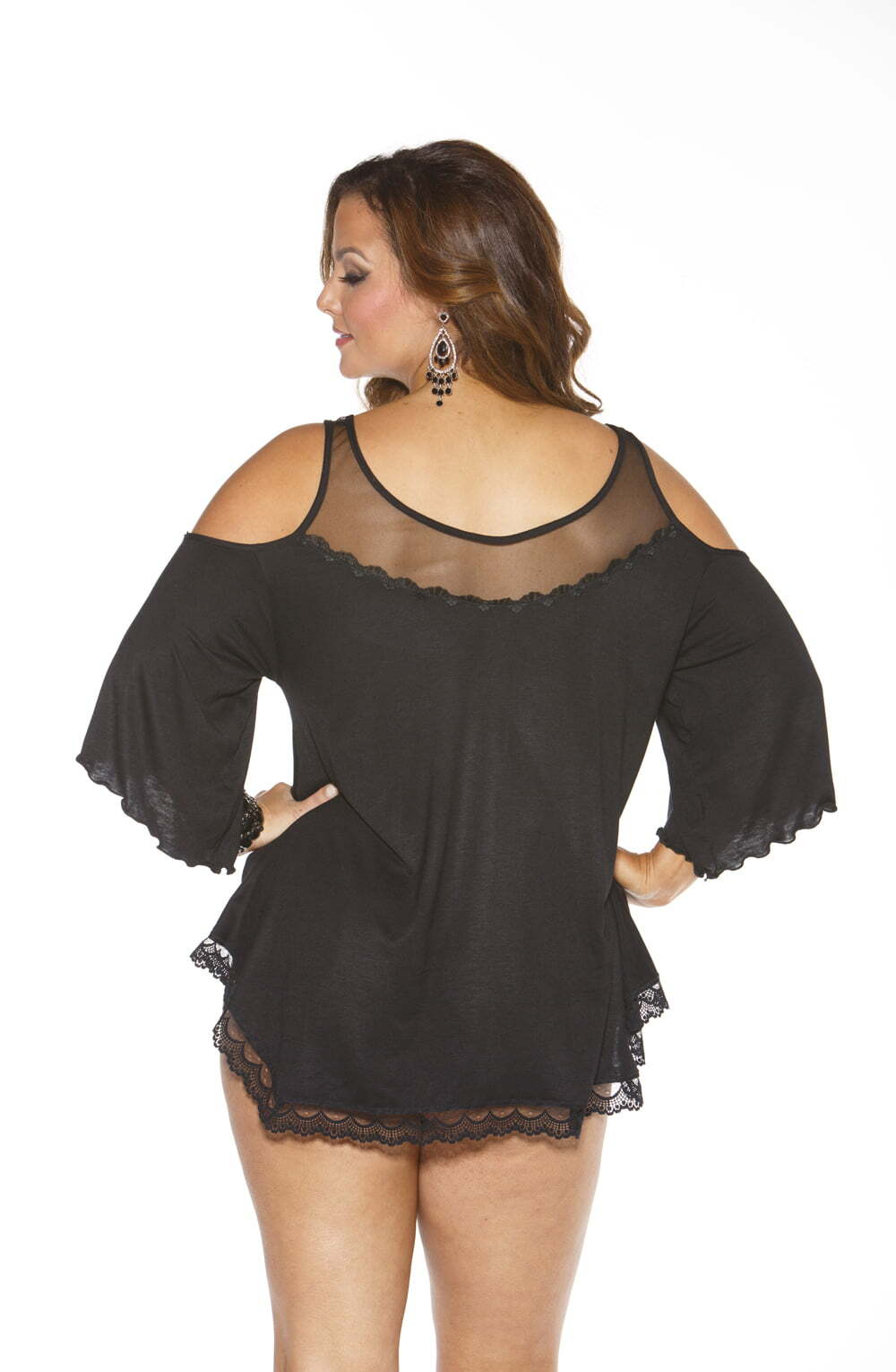 Nightwear Shirley of Hollywood X3257 Sleepshirt Black