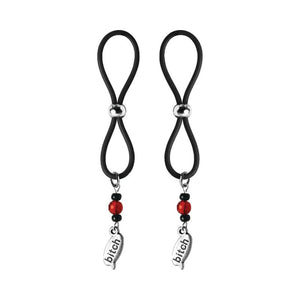 NIPPLE CLAMPS AND TWEEZERS Nipple Halos Bitch Charms