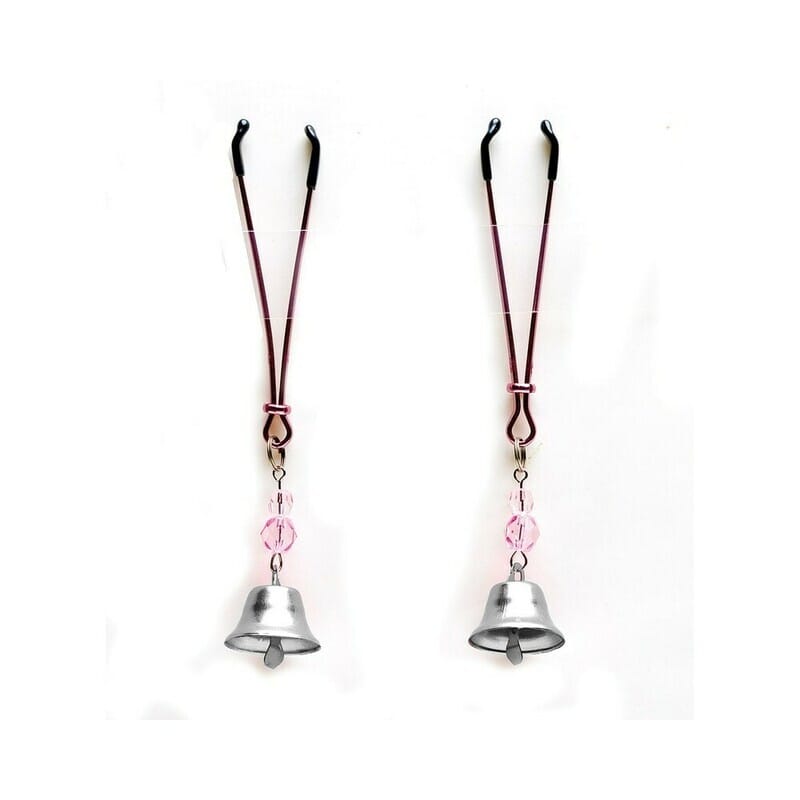 NIPPLE CLAMPS AND TWEEZERS Sex Kitten Nips (Bells)