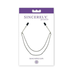 NIPPLE CLAMPS AND TWEEZERS Sincerely, SS Bling Nipple Clips
