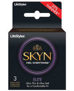 Non-Latex Lifestyles SKYN Elite Ultra Thin Condoms - Pack of 3