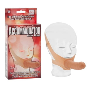 Non-Vibrating Strap-On The Original Accommodator Latex Dong - Ivory