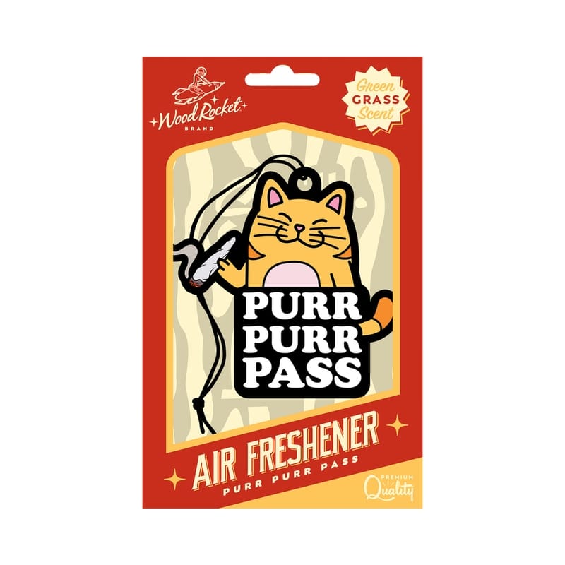 Novelties - Gag Gifts Wood Rocket Air Freshener Purr Purr Pass