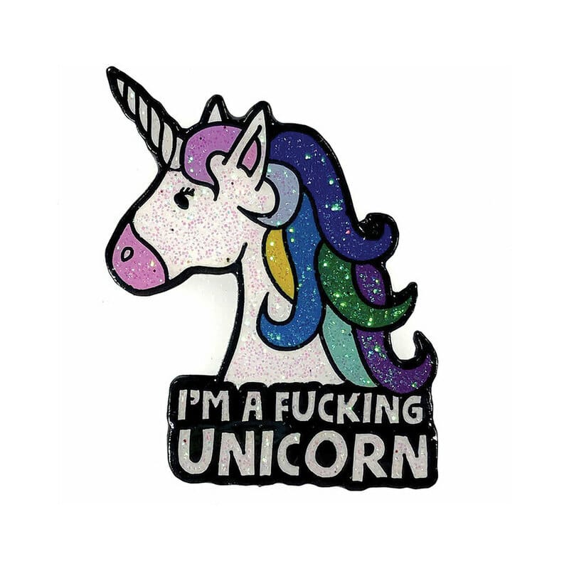 Novelties - Keyrings Buttons Magnets G&K I'm A Fucking Unicorn Enamel Pin