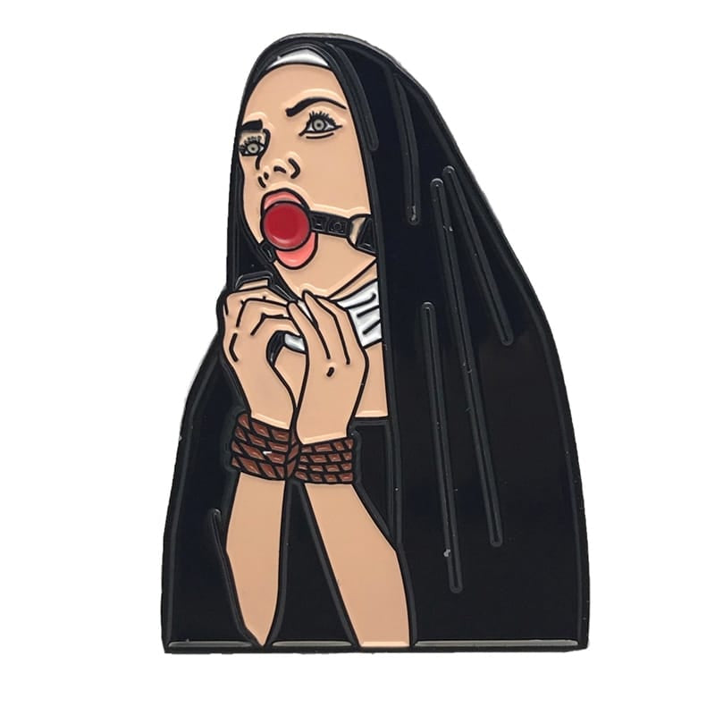 Novelties - Keyrings Buttons Magnets G&K Nunsense Enamel Pin