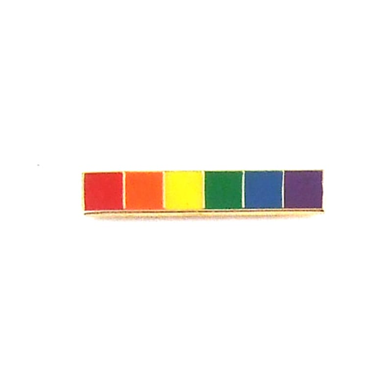 Novelties - Pride GS Lapel Pin - Rainbow Bar