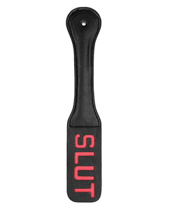 Paddles Shots Ouch Slut Paddle - Black