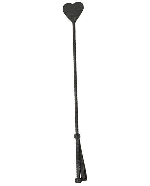 Spartacus brown leather 25.75 inch heart riding crop