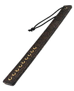 Paddles Spartacus Paddle w/Gems - Brown Floral Print