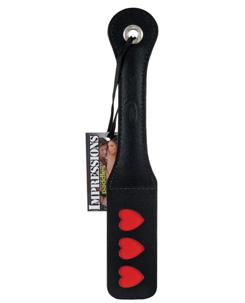 Paddles Sportsheets 12" Leather Heart Impression Paddle