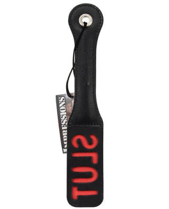Paddles Sportsheets 12" Leather Slut Impression Paddle