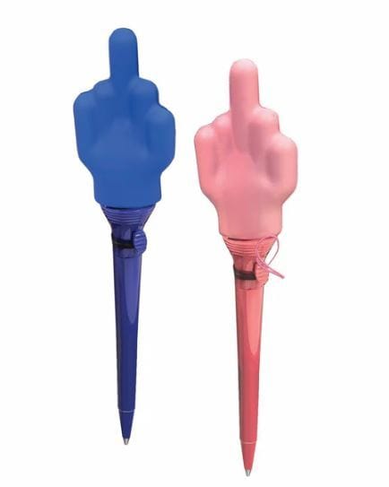 Party Games, Gifts & Supplies Flying Fuck Middle Finger Launching Pens – Display of 12