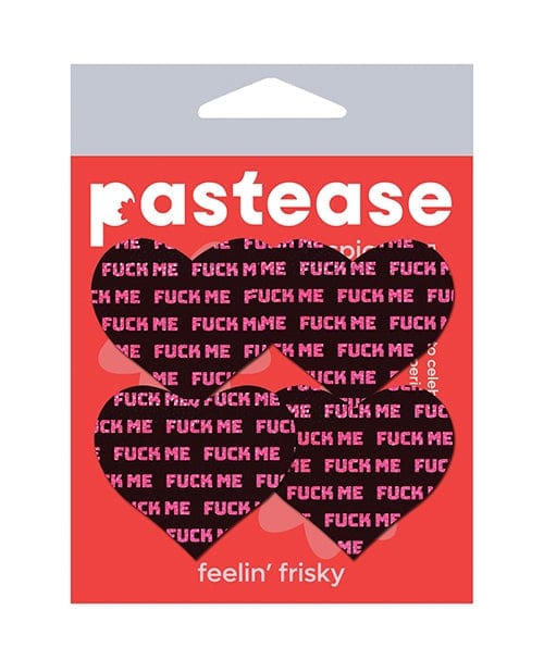 Pasties Pastease Petites Fuck Me Hearts - Black/Pink O/S