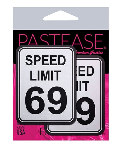 Pasties Pastease Premium Speed Limit 69 - White/Black O/S