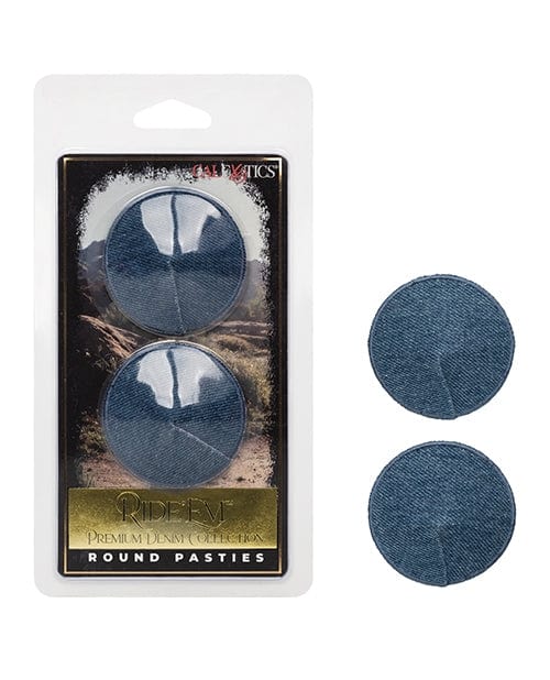 Pasties Ride 'Em Premium Denim Collection Round Pasties - O/S