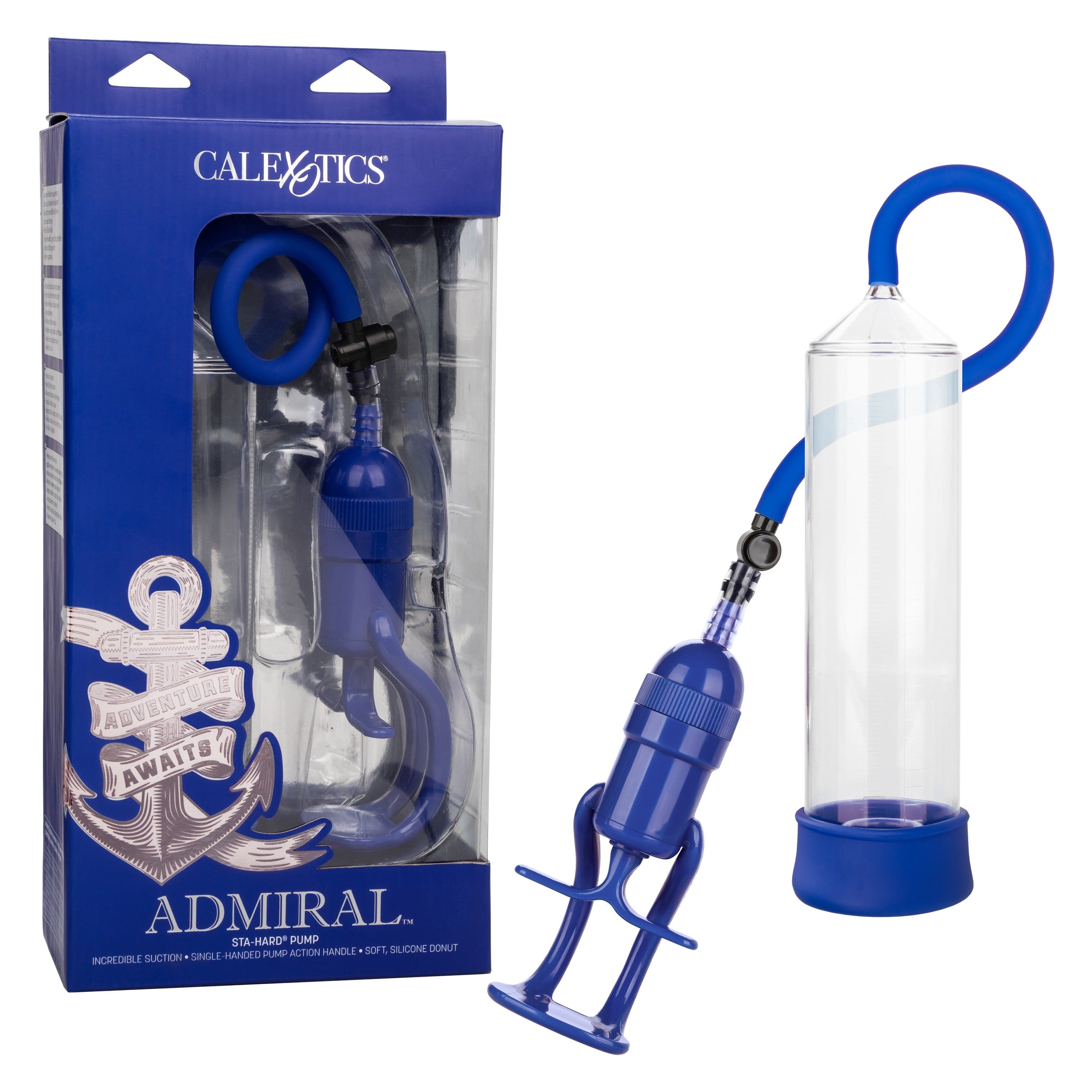 Penis Pump Admiral Sta-Hard Pump - Blue