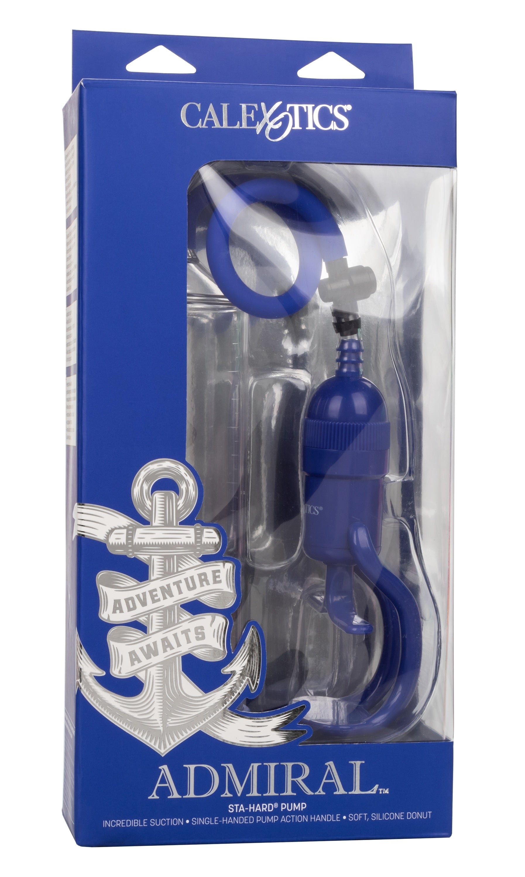 Penis Pump Admiral Sta-Hard Pump - Blue