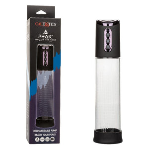 Penis Pump Peak Rechargeable Pump - Black/clear