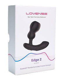 Lovense Edge 2 adjustable app controlled prostate massager black