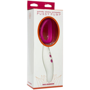 Pumps - Clitoral & Vaginal Automatic Pussy Pump Pink/White