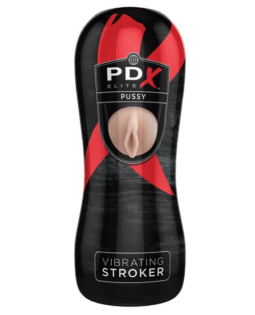 Pussy Shaped Masturbators PDX Elite Vibrating Stroker - Pussy