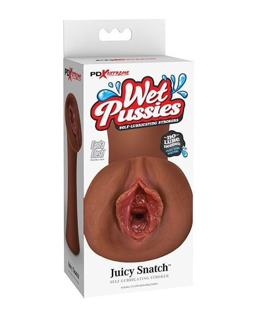Pussy Shaped Masturbators PDX Extreme Wet Pussies Juicy Snatch - Brown