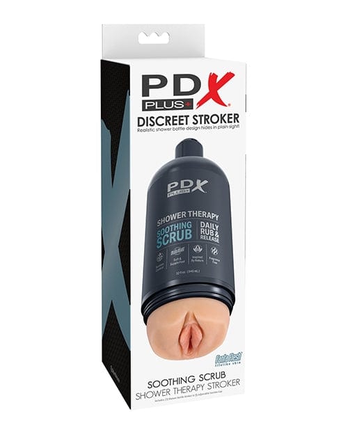 Pussy Shaped Masturbators PDX Plus Shower Therapy Textured Bottle-Style Stroker - Light