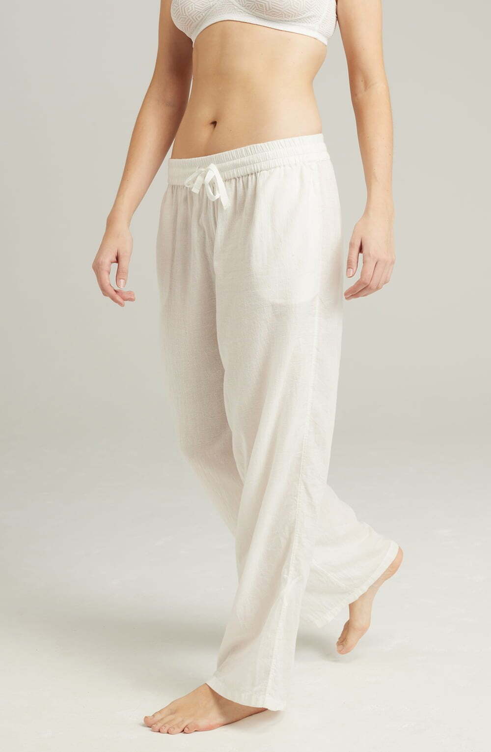 Pyjamas The Classic Trouser Organic Cotton White
