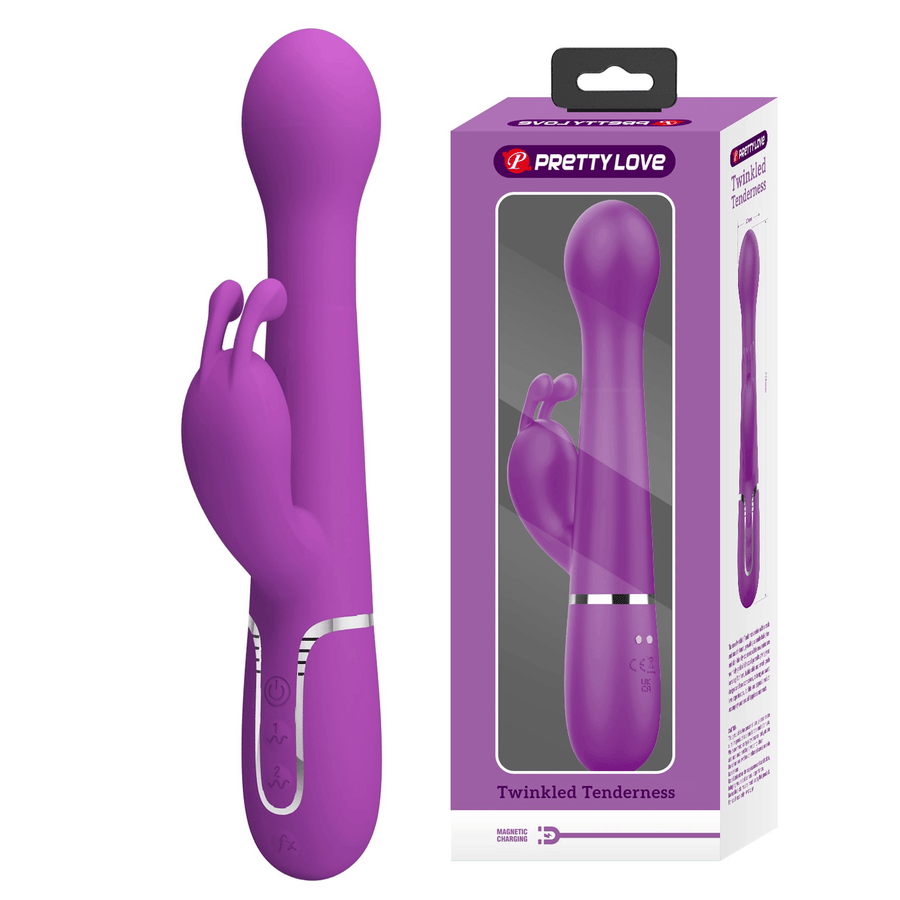 Rabbit Style Pretty Love Twinkled Tenderness Dejon Thrusting Rabbit - Fuchsia