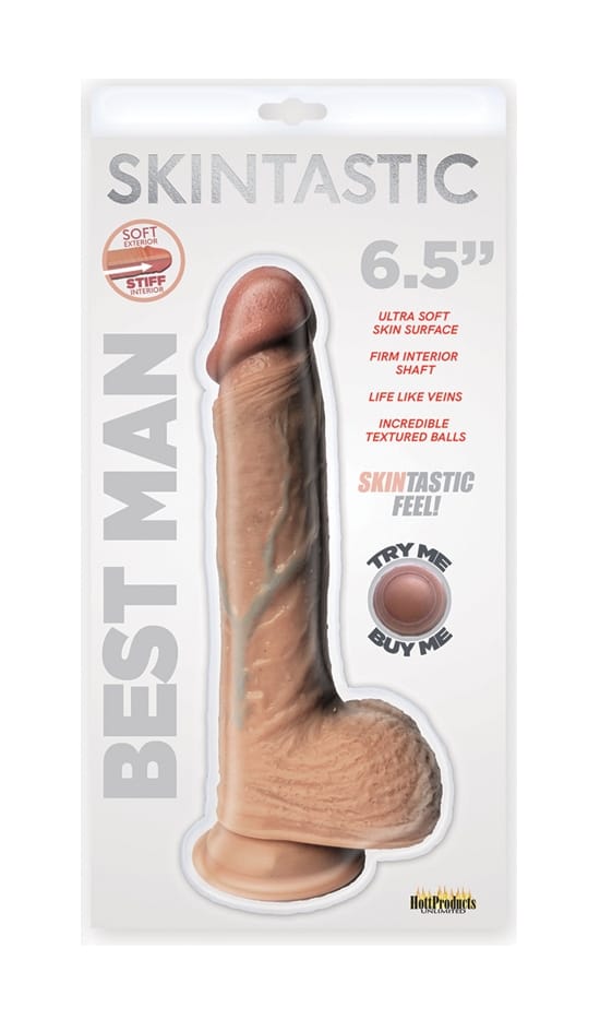 Realistic Looking Cocks Skinsations - Skintastic Series - Best Man - 6.5 Inches