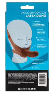 Realistic Looking Cocks The Original Accommodator Latex Dong - Brown