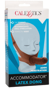 Realistic Looking Cocks The Original Accommodator Latex Dong - Brown