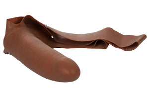 Realistic Looking Cocks The Original Accommodator Latex Dong - Brown