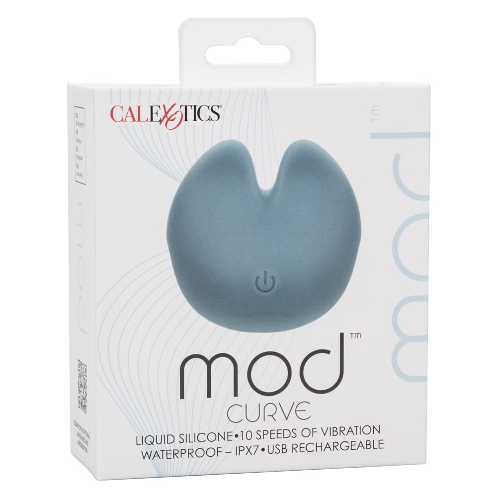 Rechargable Mod Curve Dual Vibrating Teaser - Blue