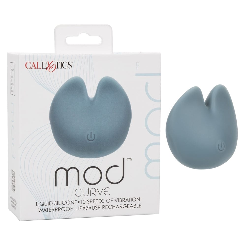 Rechargable Mod Curve Dual Vibrating Teaser - Blue
