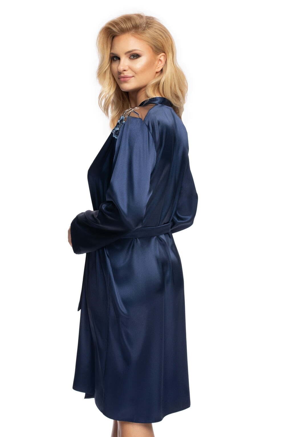 Robes Irall Elodie Dressing Gown Navy