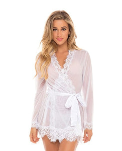 Robes Provence Short Robe - White L/XL
