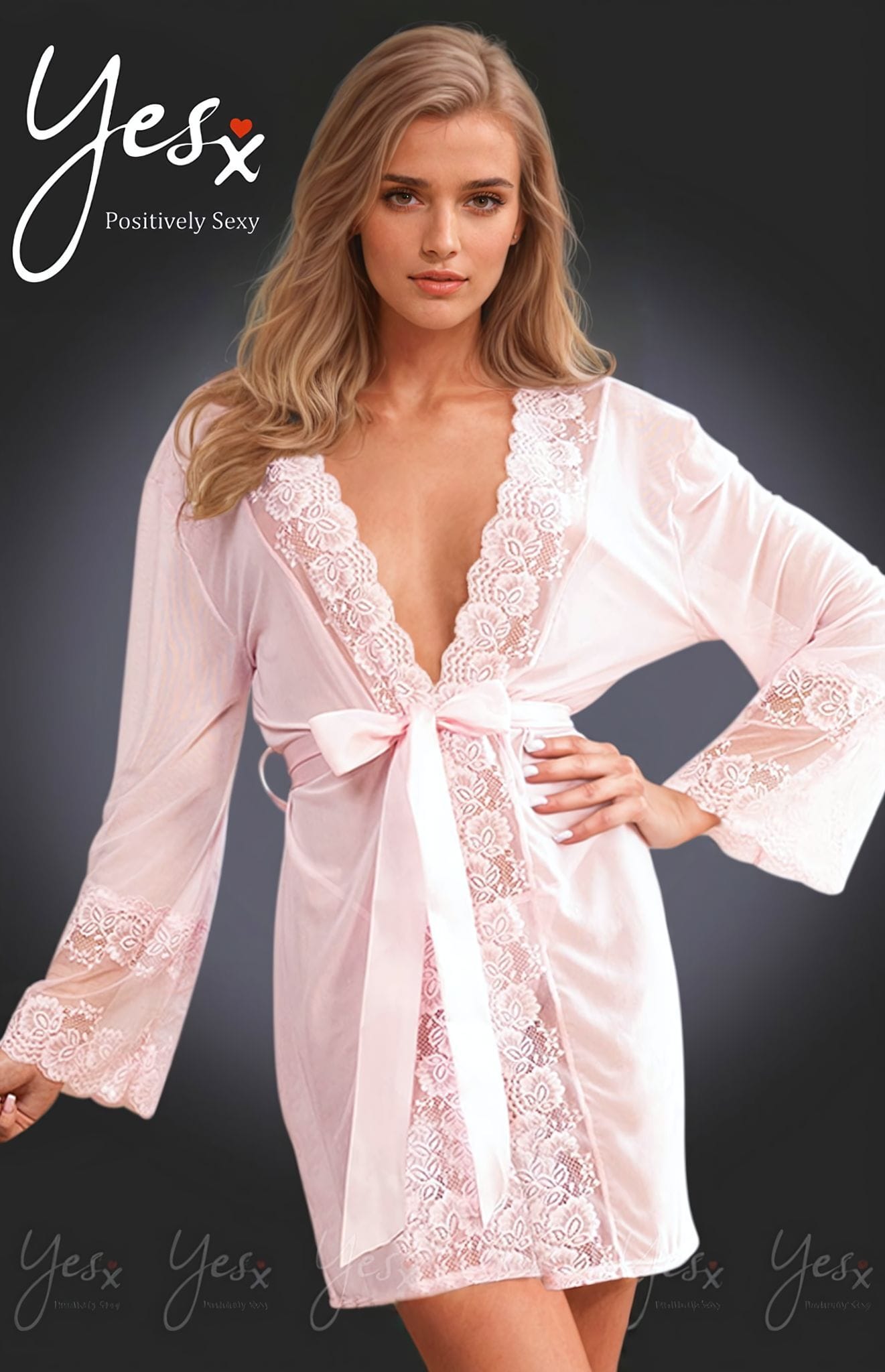Robes YesX YX990 Dressing Gown Pink