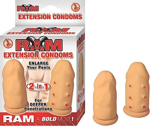 Sextoys for Men Ram extension condoms flesh