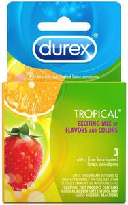 Sexual Wellness R90 Durex Tropical 3 Pack Latex Condoms